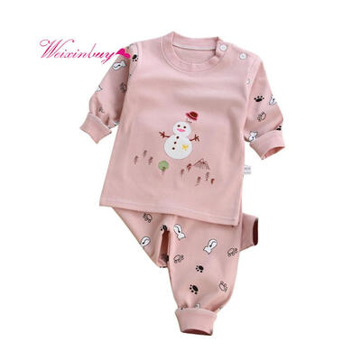 

Children Clothing Set Baby Girl Underwear Autumn Long Sleeve Cartoon T-shirt Pants Fashion Boy Clothes Set Children Clothing