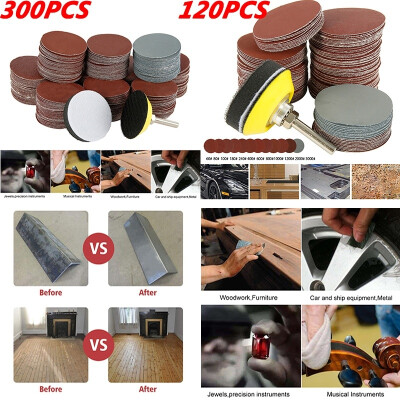 

120300 Pcs 2inch 80-3000 Grit Sanding Discs Sanding Pad Wheel Backer Plate Buffing Polishing Discs Kit