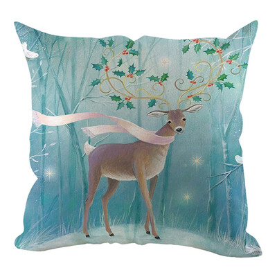 

Tailored Christmas Pillow Cover Pillowcases Decorative Sofa Cushion Cover Home Decoration