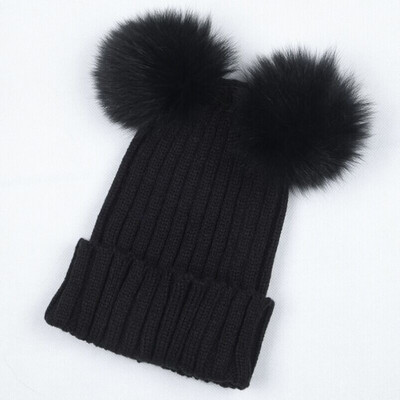 

Braided Crochet Wool Knit Beanie Beret Ski Ball Cap Baggy Womens Winter Warm Hat