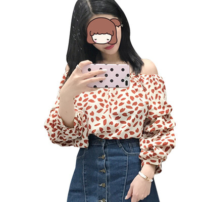 

Summer Chiffon Women Blouse Shirt Fashion Short Sleeve Women Tops Slash Neck Blusas