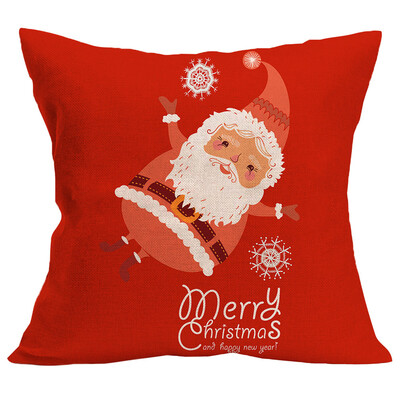 

Tailored Merry Christmas Cushion Cover Square Pillow Case Home Decor