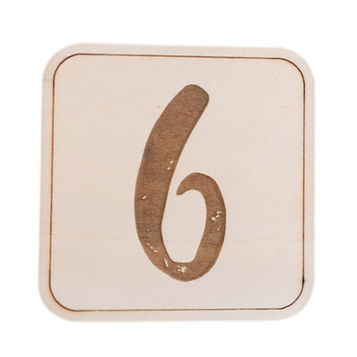 

Baby Birth Milestone Card Wooden Monument Wooden Sign Decoration Craft Party Supplies