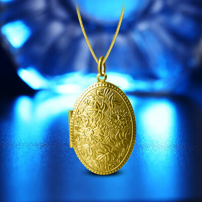 

New Mode Style Vintage Photo Locket Pendant Necklace Gold Sliver Color Plated Jewelry Necklaces & Pendants Women Fashion Gifts