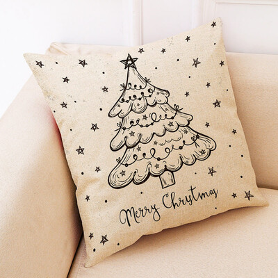 

Tailored Christmas Home Decor Cushion Cover Graffi Style Throw Pillowcase Pillow Covers