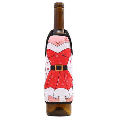 

2015CM Christmas Win Bottle Cover For Christmas Home Party Decoration Wine Bottle Cover Sets Xmas Party Decoration Supplies