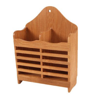 

Toponeto Bamboo Chopsticks Cage Multi-function Kitchen Cutlery Storage Rack Drain Rack