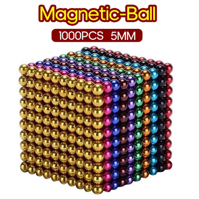 

1000PCS Magnetic-Ball 5mm Building Toy Simple Design Office Adults Stress Relief Toys