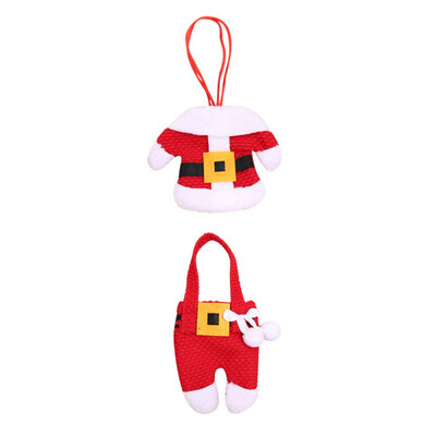 

Factory Direct Christmas Desktop Decoration Christmas Knife&Fork Set Christmas Cutlery Set Christmas Small Clothes Pants