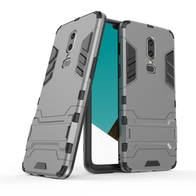 

Goowiiz Phone Case For OnePlus 55T6 Armor PCTPU Silicone Hard Bracket Double Protection