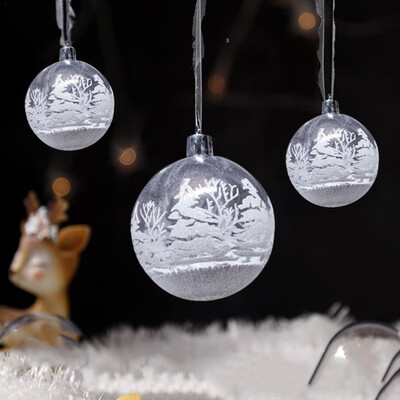 

New Design Christmas Balls Decoration Household Christmas Tree Window Ornament Balls House Christmas Decoration Supplies