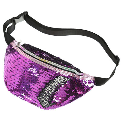 

Fashion Mermaid Sequins Women\s Casual Single Shoulder Waist Bag Bum Pouch