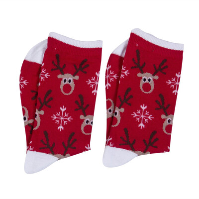 

Women Girl Cotton Socks Christmas Santa Claus Gift Kids Unisex Xmas Funny Socks