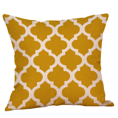 

〖Follure〗Mustard Pillow Case Yellow Geometric Fall Autumn Cushion Cover Decorative