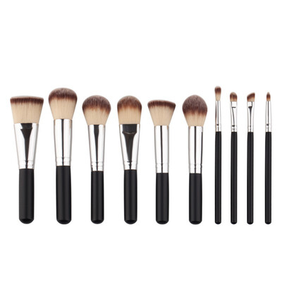 

10 PcsSet Professional Makeup Brushes Set Make Up Powder Brushes Maquillage Beauty Cosmetic Tools Kit Eyeshadow Lip Brushes Hot