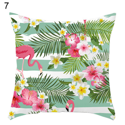 

45x45cm Flower Flamingo Throw Pillow Case Cushion Cover Sofa Bed Car Home Decor