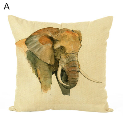 

45x45cm Elephant Pillow Case Cushion Cover Home Office Sofa Bed Car Decoration