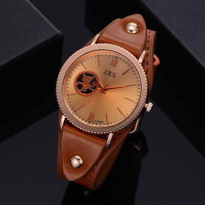

〖Follure〗Roman Numerals Simple Fashion Casual Leather Padded Strap Womens Quartz Watch