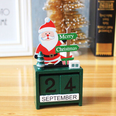 

Christmas Creative Cute Ornament Wooden Countdown Calendar