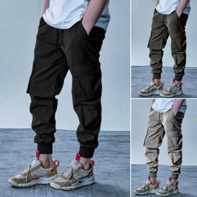 

Men Long Casual Sport Pants Gym Slim Fit Trousers Running Joggers Gym Sweatpants