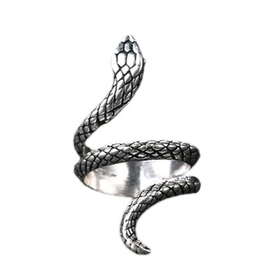 

Snake Rings For Women Silver Color Heavy Metals Punk Rock Ring