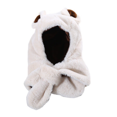 

Baby Caps Kids Hat for Girls Boys Winter Knit Scarves Cute Plus Velvet Warm Cartoon Hat with Scarf Sets