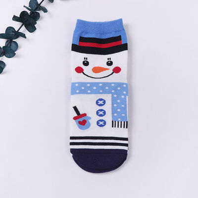 

Christmas Santa Claus Socks Women Cotton Short Elk Winter Socks Cartoon Deer Snow Man Kawaii Autumn Winter Ankle Socks