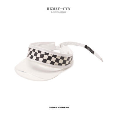 

Hat female summer beach holiday student Sun Hat fashion ladies Plaid Hat Korea PVC Hat
