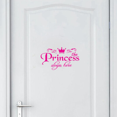 

Toponeto Princess Home Decor Wall Sticker Decal Bedroom Door Vinyl Art Mural