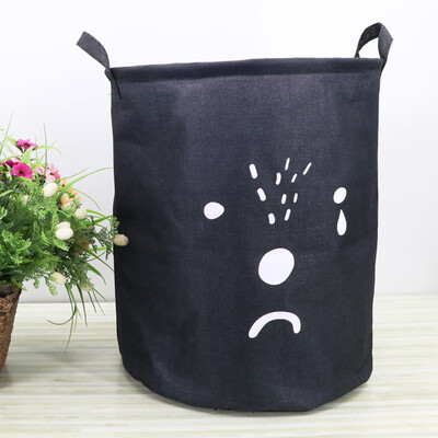 

〖Follure〗Waterproof Canvas Laundry Clothes Basket Storage Basket Folding Storage Box