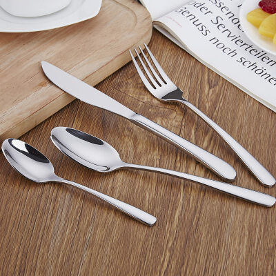 

Complete Metal Dinner Service Set Cutter Fork Spoon Teaspoon With A Cloth Bag With Cloth Bag 5 Types