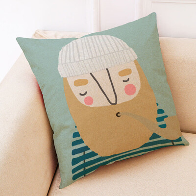 

〖Follure〗Cotton Linen Square Home Decorative Throw Pillow Case Sofa Waist Cushion Cover