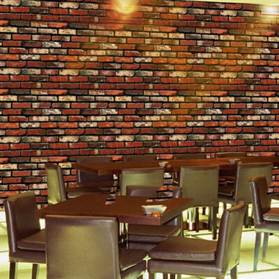 

3D Living Room Kitchen Bathroom Waterproof Wall Sticker Home Decor Removable Vinyl PVC Brick Stone Self Adhesive Wallpaper