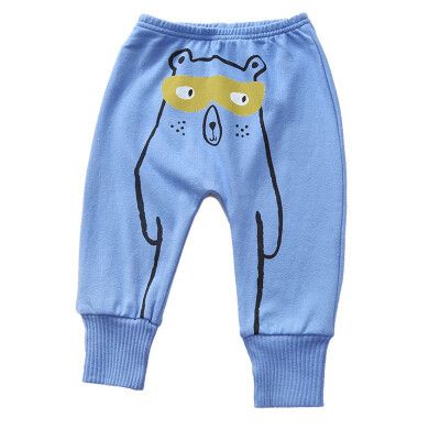 

Cute Boy Trousers Childrens Casual Fashion Cartoon Pattern Cotton Warm Comfortable Long Pants