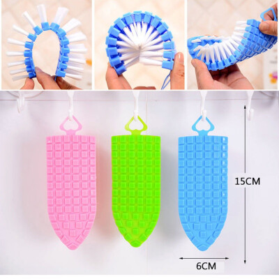 

Cleaning Brush Flexible 360 Degree Flexible Corner Cleaning Brush Kitchen Sink Brush Bathroom Toilet Portable Home Hook Tool