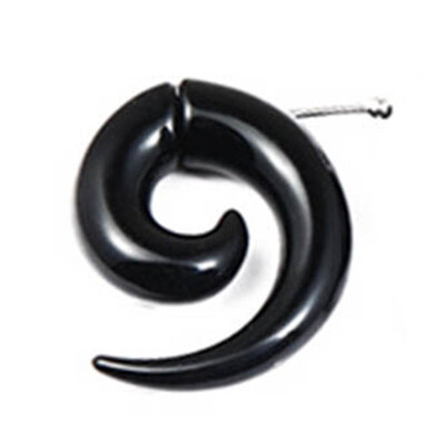 

Fashion Jewelry Cool Man Punk Stud Earrings Earring for Men Women Rock Black Earring PVC Anti Allergy Earrings