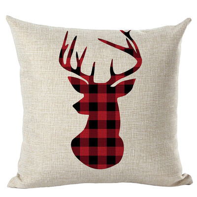 

Tailored Merry Christmas Pillow Cases Linen Sofa Cushion Cover Home Decor Pillow Core