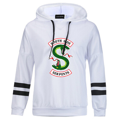 

Fashion Casual Hoodies For Women Double-Headed Snake Southside Serpents Personality Print Sweatshirts