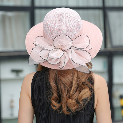 

New summer female organza basin hat outdoor UV Sun Hat Sun Hat Sun Hat along the Sun Fisherman Hat