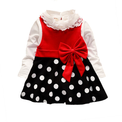 

2Pcs Spring Childrens Set Kids Clothing Casual Kids Girls Long Sleeve Fashion Outfits Princess Lace Dress Set for Baby Girls