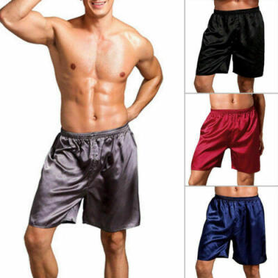 

UK Men Silk Satin Pajamas Pyjama Pant Sleep Bottoms Nightwear Sleepwear Trousers