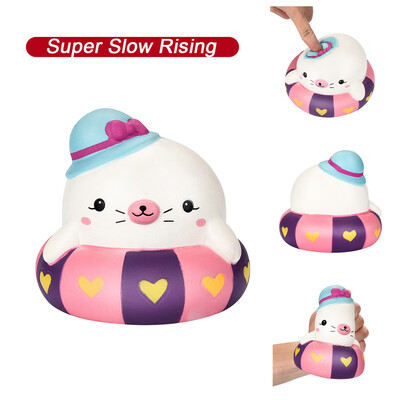 

YIWULAMini Adorable Dolphin Super Slow Rising Kids Fun Toy Stress Reliever Toy Gift