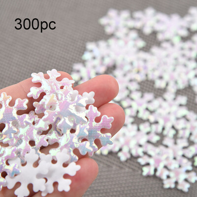 

Gobestart 300pc Gold Silver Cloth Christmas Snowflake Confetti Christmas Decoration 24mm