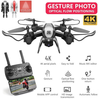 

New KY909 Foldable Professional Drone with Camera 4K HD WiFi FPV Wide Angle Optical Flow RC Quadcopter Helicopter Toys