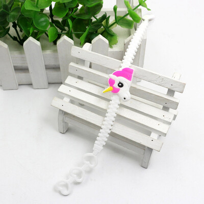 

Cartoon UNICORN Slap Bands Snap Band Bracelet Silicone Wristband Girls Party