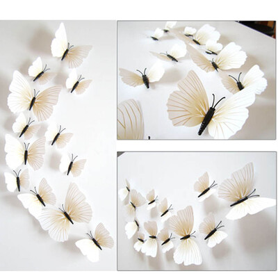 

Pictures Retail Wholesale 2 Models 12pcs 3D Butterfly Decal Wall Stickers Home Room Curtain Decoration Wall Decor