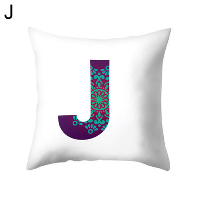 

Simple English Letter Square Pillow Case Cushion Cover Sofa Bed Car Office Decor