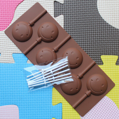 

Gobestart Silicone mold love lollipop DIY chocolate mold cake decoration mold