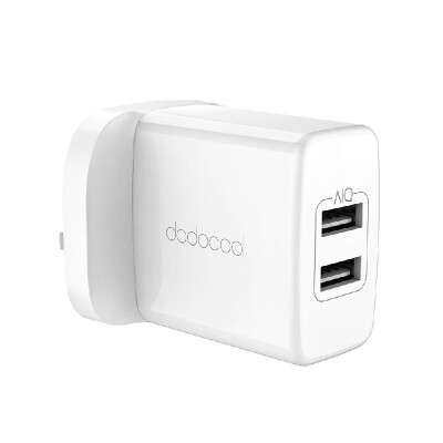 

dodocool 24W 2-Port USB Wall Charger Travel Power Adapter with Foldable Plug for Samsung Galaxy S8 iPhone X iPhone 8 Plus On