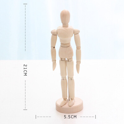 

Flexible Wooden Manikin Jointed Doll Model Painting Artist Drawing Sketch Mannequin Home Figurines Miniatures Decor Desktop Toy